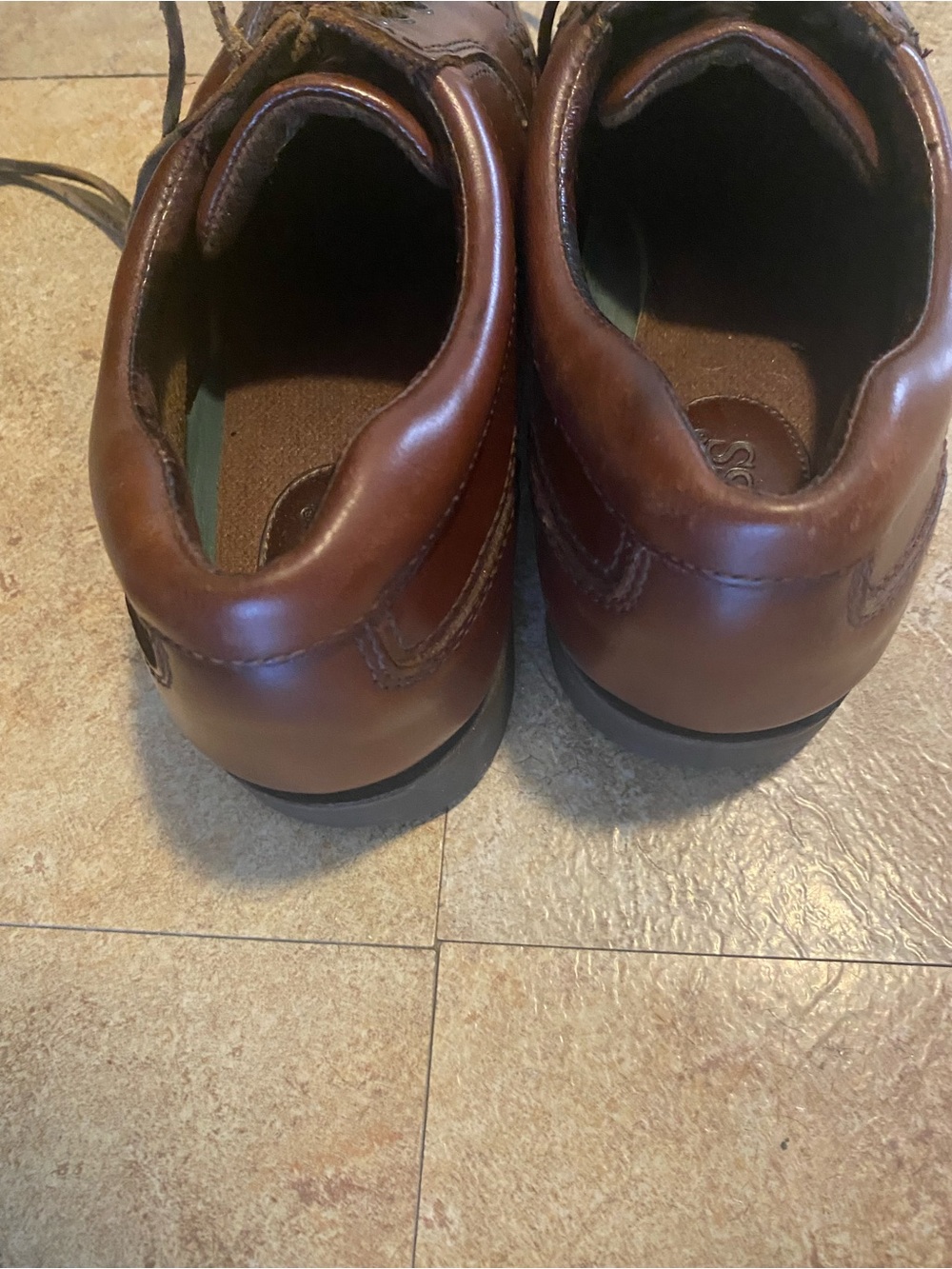 Bass Men’s Brown Leather Boat Shoes - Picture 2 of 6